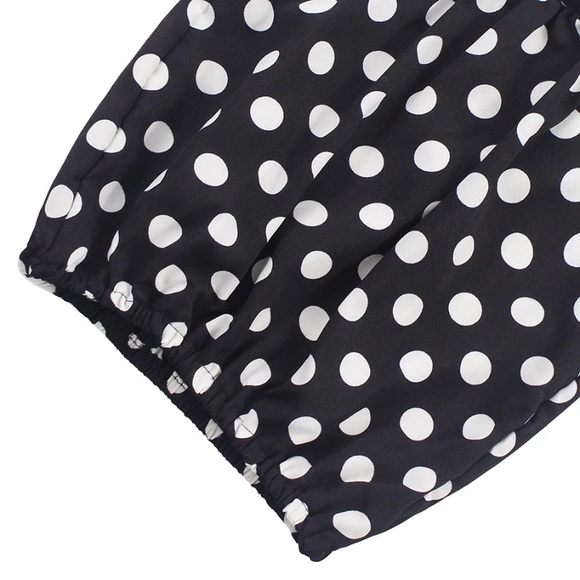 Girls Polka Dot Blouse and Pants Set - Picture 3 of 5